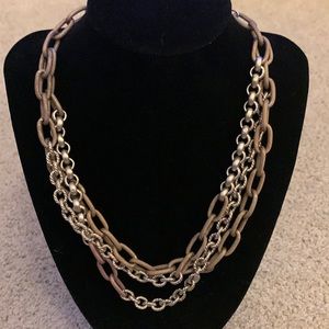 Sabika choker with bronze and silver tones